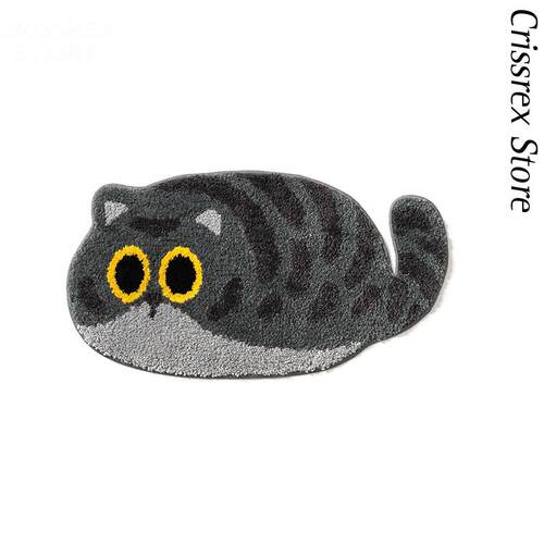 Crissrex Store 宅宅宅 团团猫地毯卧室进门脚垫浴室吸水防滑地垫