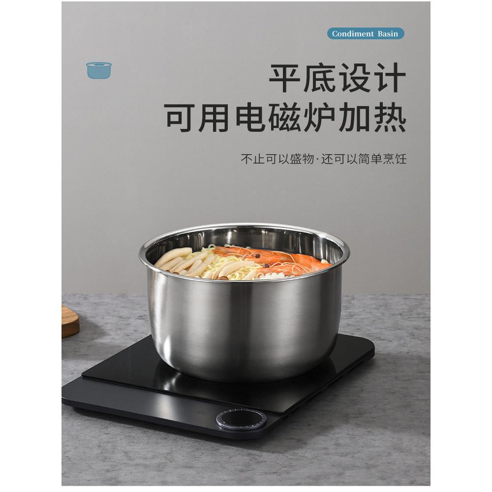 无烟柴火灶加厚不锈钢热水锅带盖新款农村家用土灶专用配件大全图片
