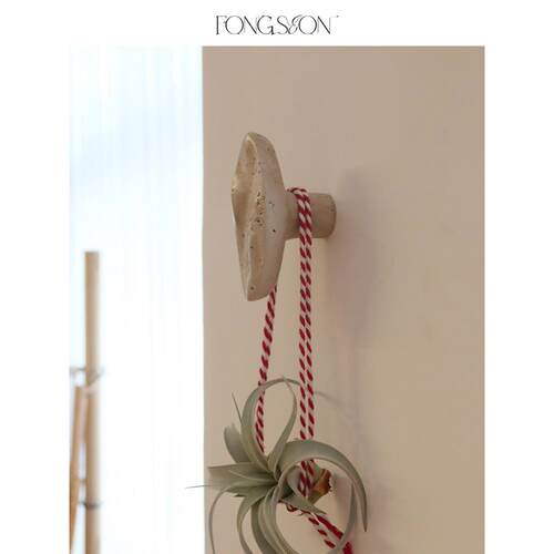 FONGSEON墙上浴室毛巾服装店试衣间洞洞板洞石莱姆石创意装饰挂钩