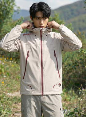 李宁运动风衣男2026春季新款户外软壳防泼水夹克外套 AFYW005