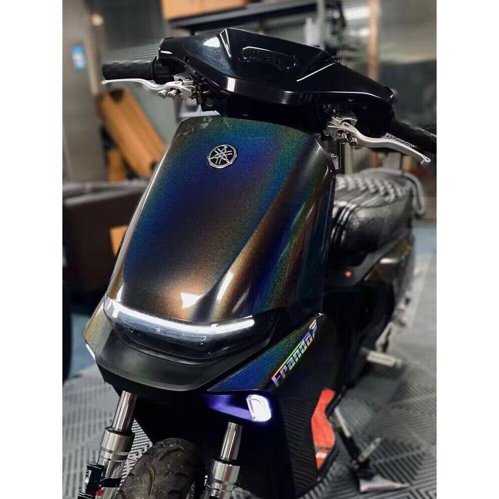 电动摩托车梦幻火山灰改色膜机车春风小牛九号车身改色贴膜全车膜