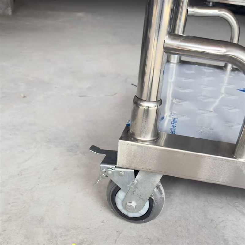 满焊工艺b不锈钢平板车手推车物料周转车搬运车工具车推拉车货物