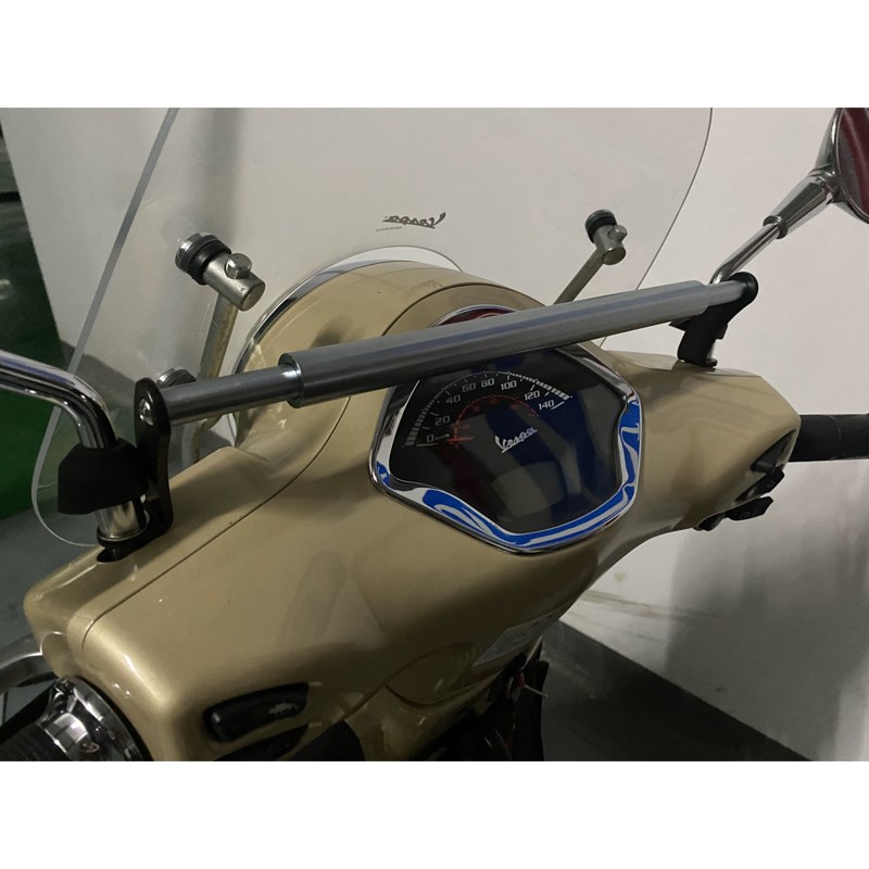 适用Vespa维斯帕GTS3t00春天冲刺150改装铝合金手机导航支架平衡