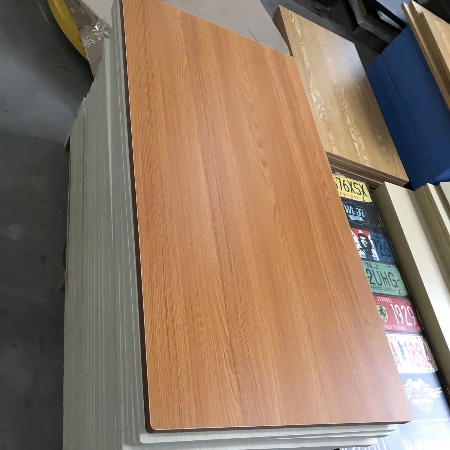 支持定制长方形木板桌面餐台面板木板片盖板家用茶几烤火桌子台面
