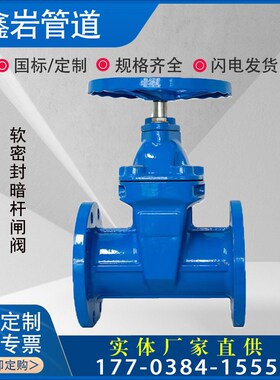 Z41X-16法兰式暗杆软密封闸走水管道重型开关DN65 80 100 150