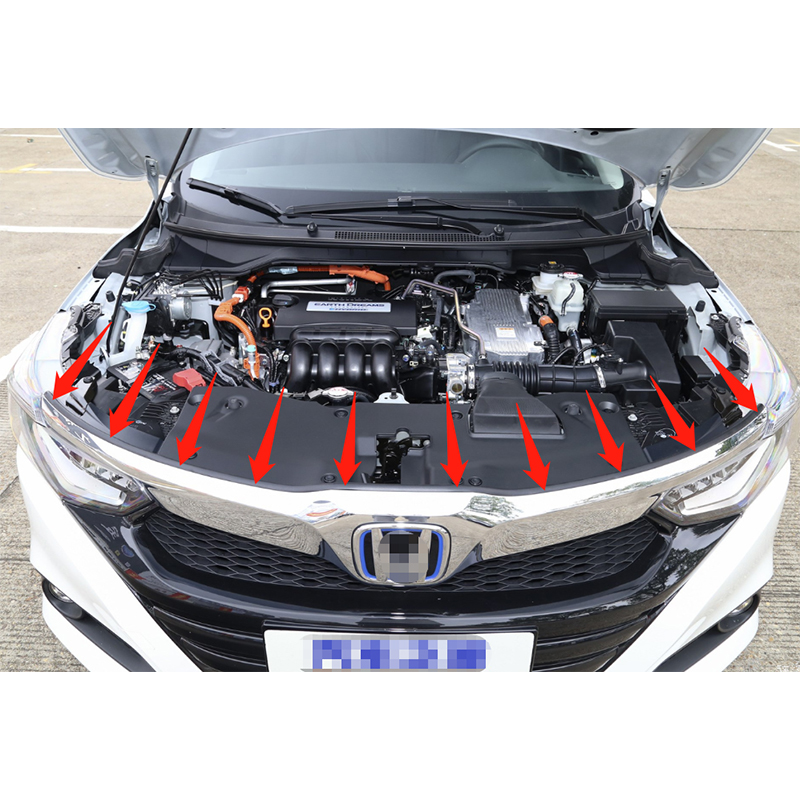 适用享域凌派181920212223年款前发动机舱机盖中网上密封橡胶条