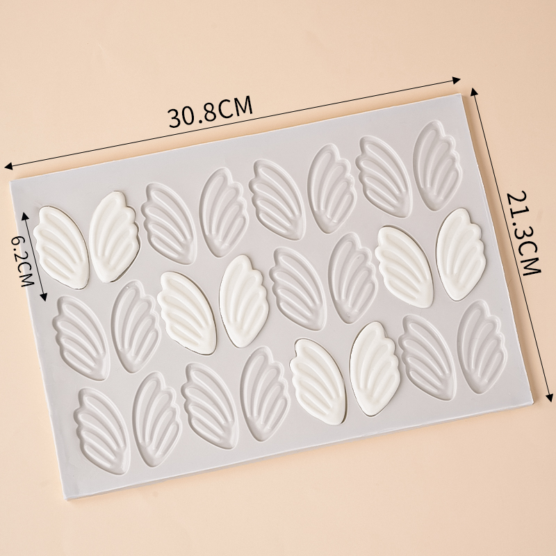 天鹅翅膀硅胶模具蛋糕装饰翻糖干佩斯DIY巧克力材料烘焙模具工具