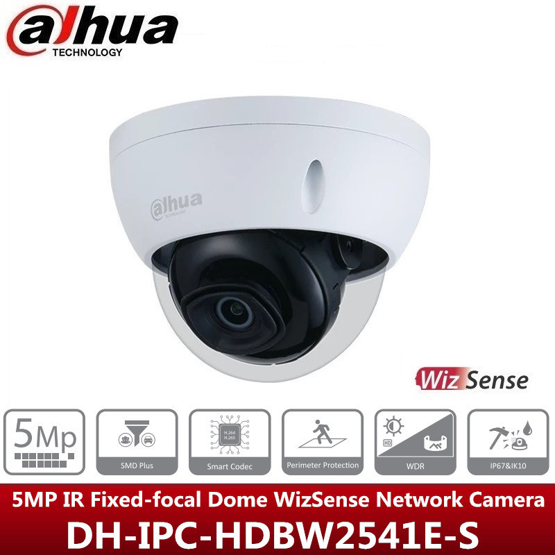 Dahua海外版 5MP Dome WizSense Network Camera IPC-HDBW2541E-S