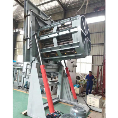 厂家供应钢壳液压自卸式中频熔炼电炉型号炼铁炼钢炉安全节能