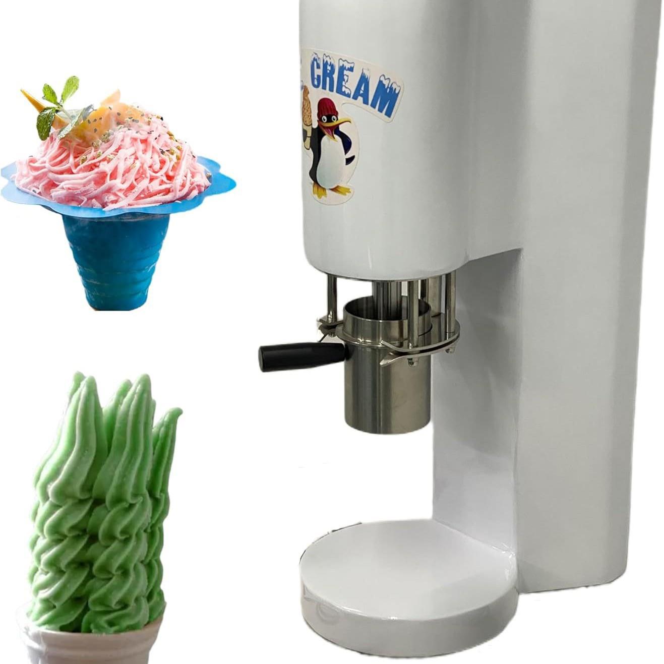 意大利冰激凌面条机 酒店餐厅雪糕造型机 工厂冰淇淋雪糕小吃机器