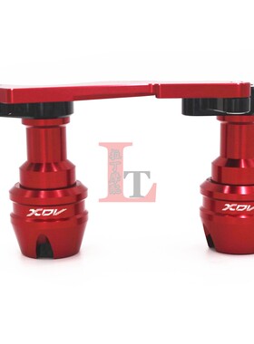 适用于龙嘉XDV250si XDV300Di改装排气管防摔球后轮保护块铝合金