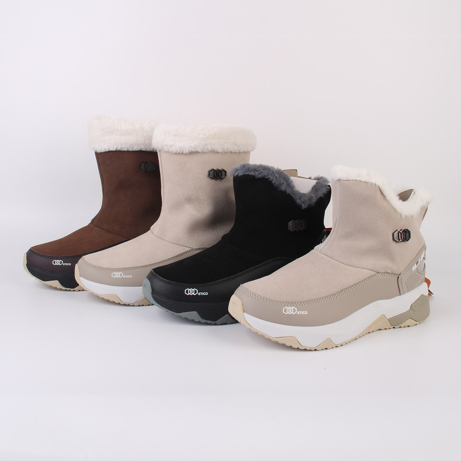 出口韩国订单女款全牛皮加绒保暖雪地靴时尚轻便缓震防滑户外棉靴,户外/登山/野营/旅行用品,雪地靴,淘宝优惠券,粉丝福利购,淘宝优惠卷