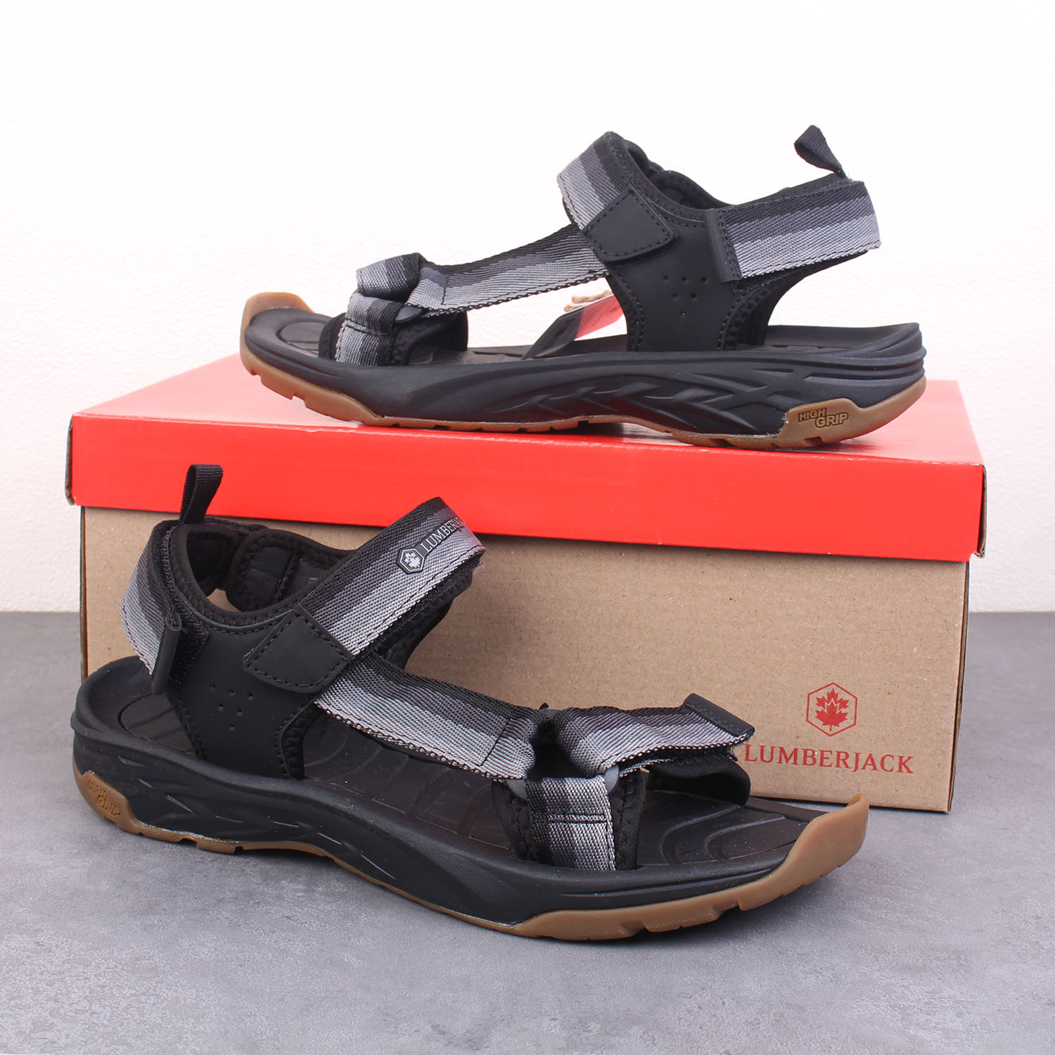 出口意大利男士夏季户外沙滩鞋专业防滑软底轻便魔术贴凉鞋男