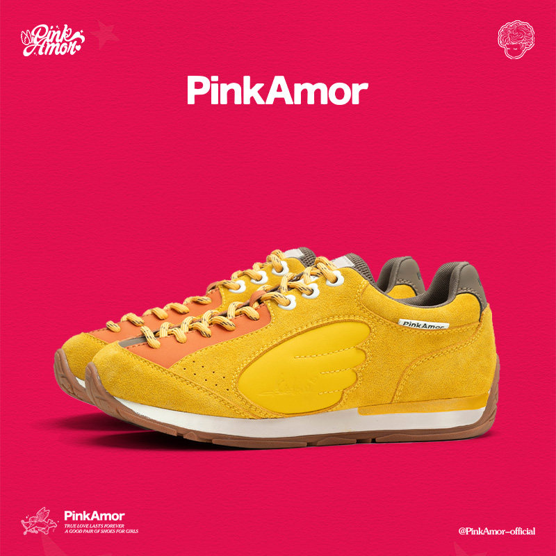 Pinkamor丘比特黄羽翼休闲鞋学生女鞋户外经典运动鞋,女鞋,时尚休闲鞋,淘宝优惠券,粉丝福利购,淘宝优惠卷