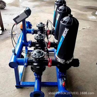 全自动反冲洗叠片过滤器灌溉自清洗网式碟片式除污器盘式过滤器