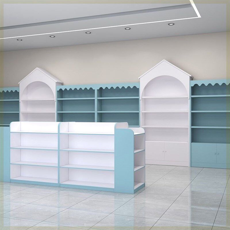 母婴店货架奶粉展示柜纸尿裤展示架儿童玩具展架中岛柜宠物店货柜