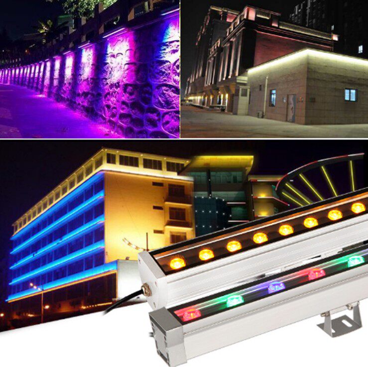 led洗墙灯单色工程桥梁亮化户LED球泡灯