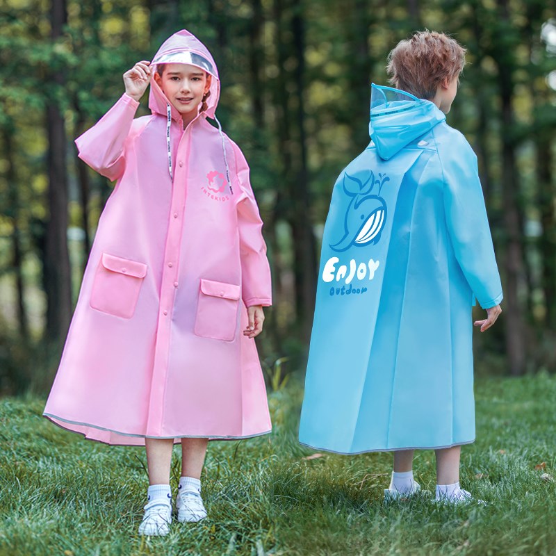 中学生雨衣儿童男童女童上学专用带书包位女孩全身防水中大童雨披