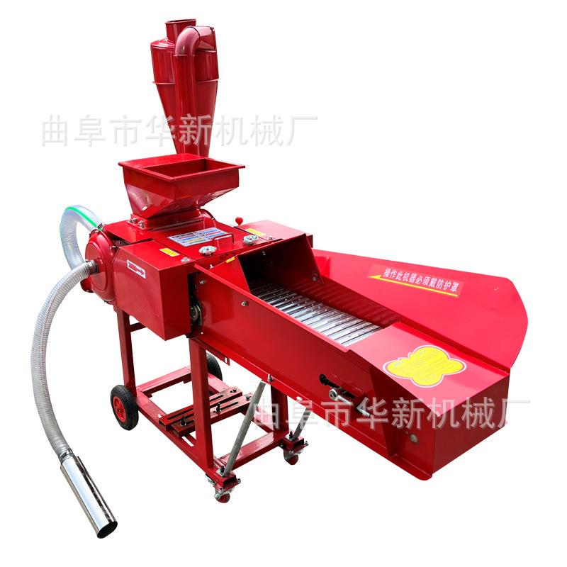 柴油机带动铡揉粉碎一体机农场鸡鸭鹅饲料粉碎机秸秆粮食粉碎机