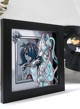 主播女孩重度依赖糖糖二次元相框摆台漫展cos精致摆件桌面装饰画