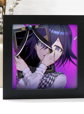 碧蓝档案空崎日奈周边黑白照片相框摆台漫展摆件二次元桌面装饰画