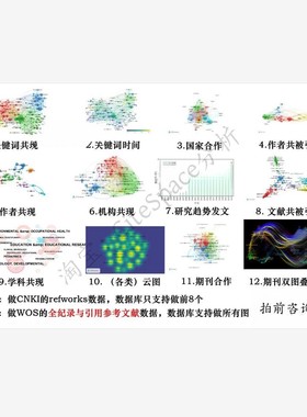 vosviewer代画图数据分析VOSviewer文献可视化VOSviewer作图