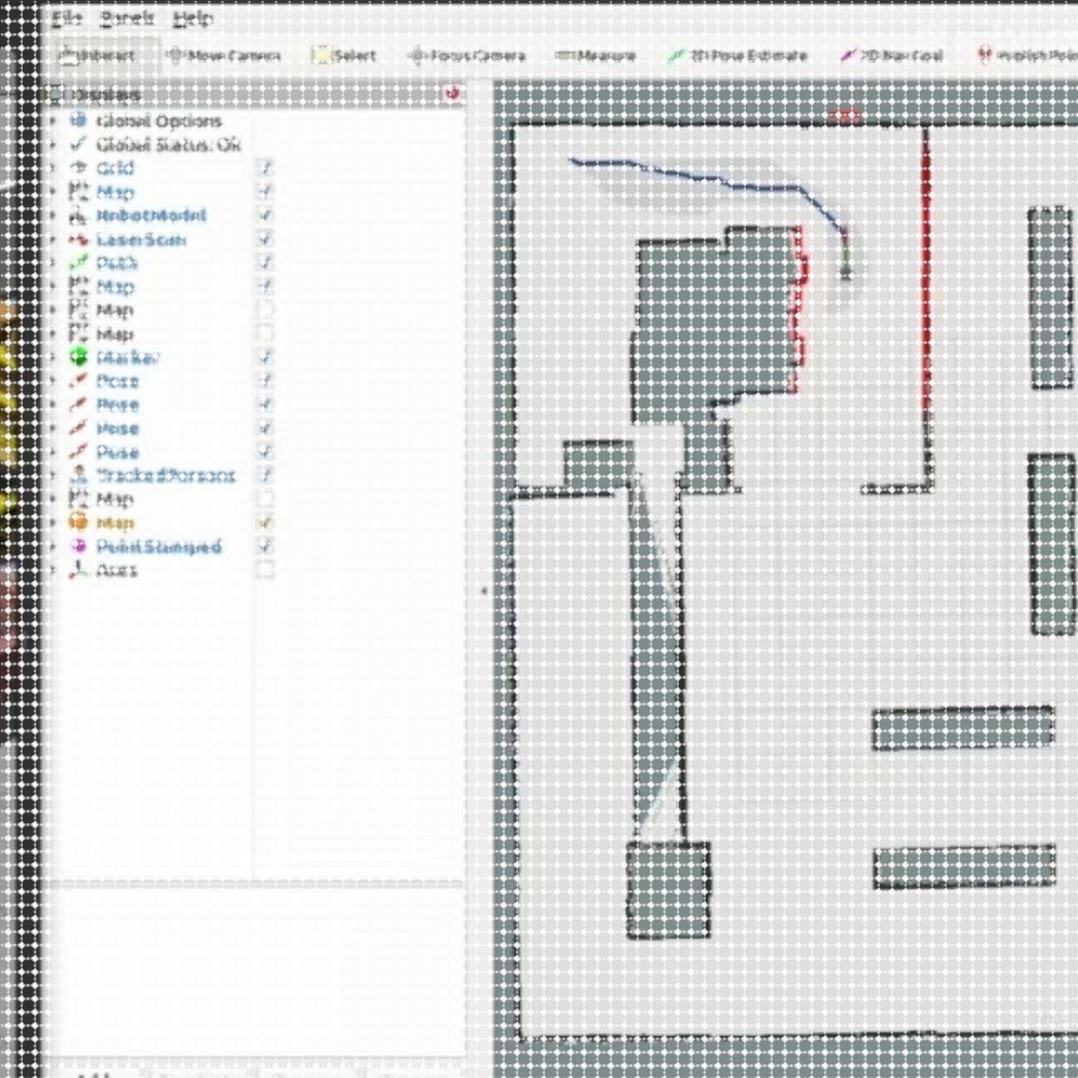 rviz可视化导航视觉ros水下机器人slam建图导航gazebo彷真ros彷真