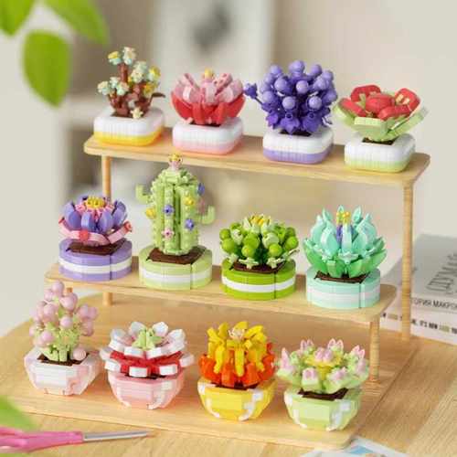 纽恩斯不用浇水的积木小花