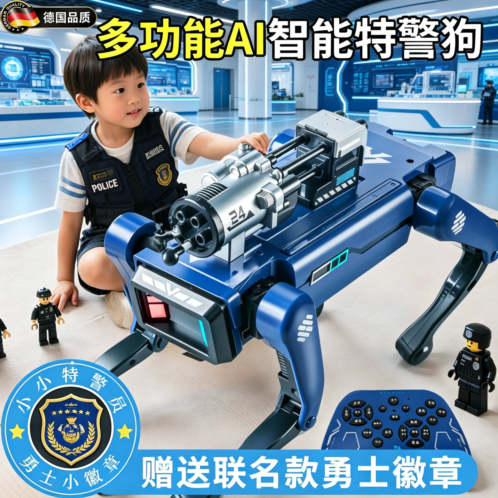 德国ai智能遥控机器狗男孩生日礼