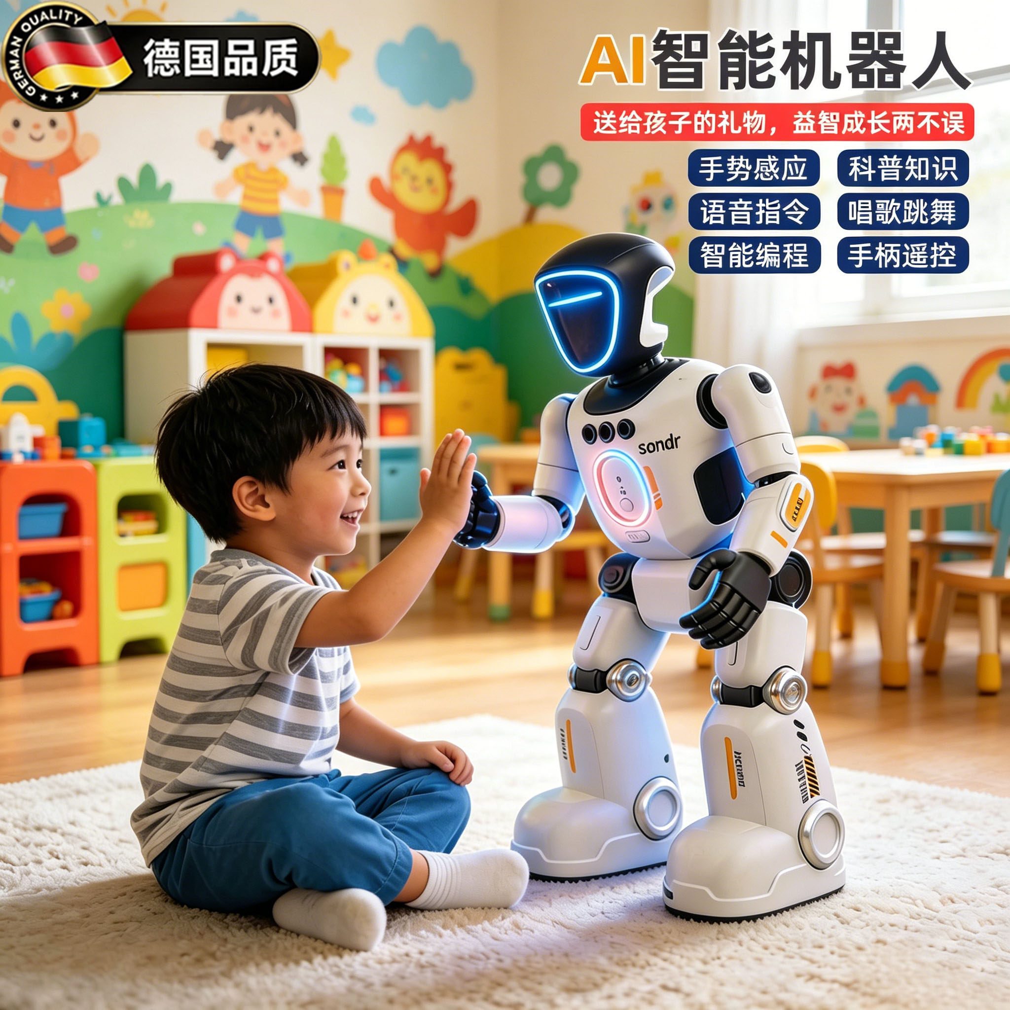 德国遥控AI智能机器人黑科技礼物