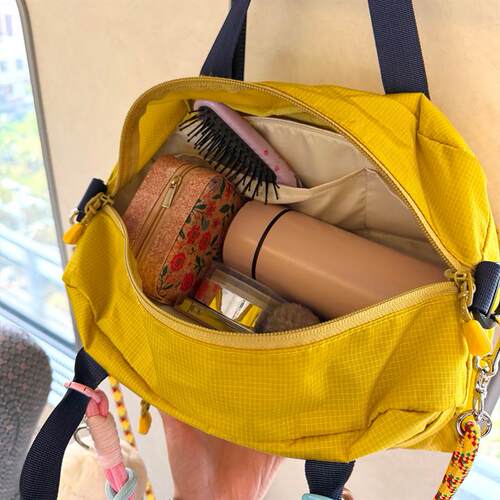 日系保龄球包多巴胺运动系斜挎包简约休闲男女手提户外轻便棒球包