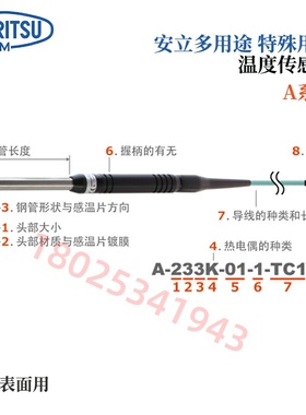 原装日本ANRITSU安立温度计传感器BSS-31E BSS-31K-030-TC1-ASP