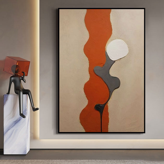多巴胺现代抽象装饰画高级感艺术挂画客厅玄关沙发过道尽头油画
