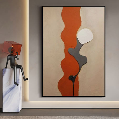 多巴胺现代抽象装饰画高级感艺术挂画客厅玄关沙发过道尽头油画