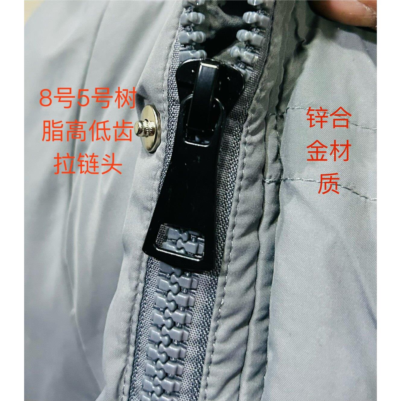 8号5号树脂高低齿拉链头 羽绒服 学生服 工作服用拉链头 服装辅料