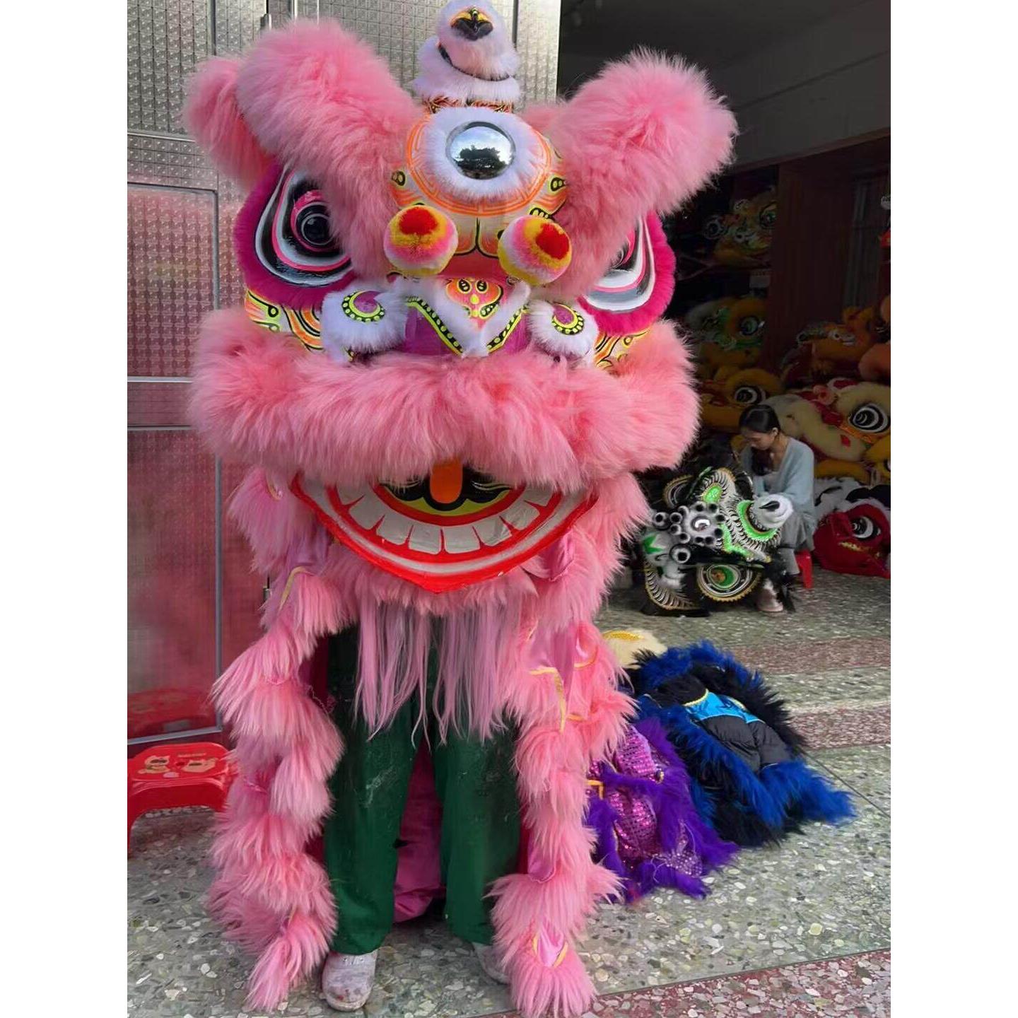舞狮醒狮南狮佛山醒狮花布被醒狮道具羊毛醒狮佛山醒狮专业醒狮