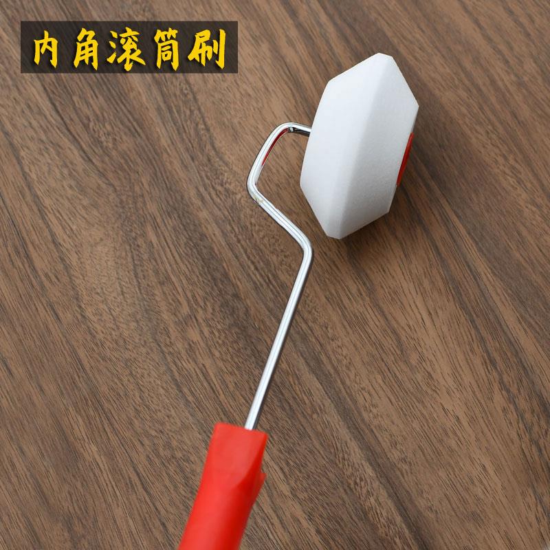 海绵阴角滚筒刷高密涂刷工具乳胶漆油漆涂料绘画艺术刷墙角小辊筒