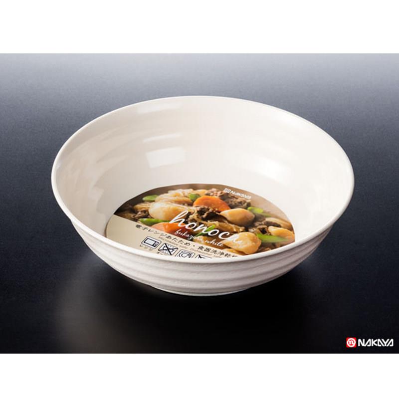 日本进口塑料盘子碗防摔菜碗食品汤碗家用拉面碗微波加热泡面碗