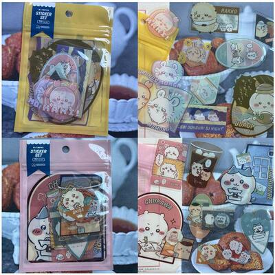 日单新款 自嘲熊chiikaw* 原包装 可爱卡通手机贴纸 行李箱装饰贴