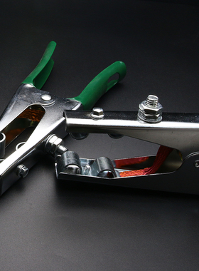 老A 500A包胶柄接地夹 铜网电焊机大号地线钳接地钳子LA173500