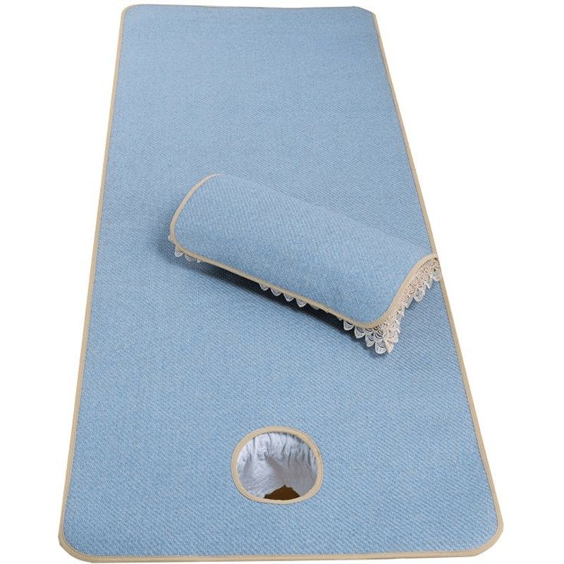 2024新款美容床凉席夏季美容院专用足浴按摩推拿床小席子加厚带洞,床上用品,藤席,淘宝优惠券,粉丝福利购,淘宝优惠卷