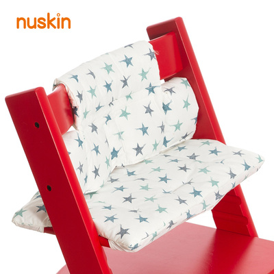 nuskin儿童餐椅坐垫成长椅防水靠垫高脚椅配件吃饭椅隔尿纯棉垫子
