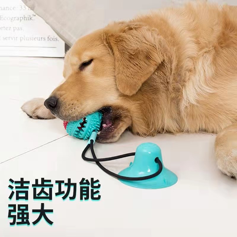 狗狗玩具吸盘拉力球大型犬耐咬磨牙解闷神器边牧金毛狗咬宠物用品