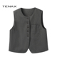 2025秋新款 宽松大码 中年时尚 TENAX 百搭休闲内搭外穿西装 背心马甲