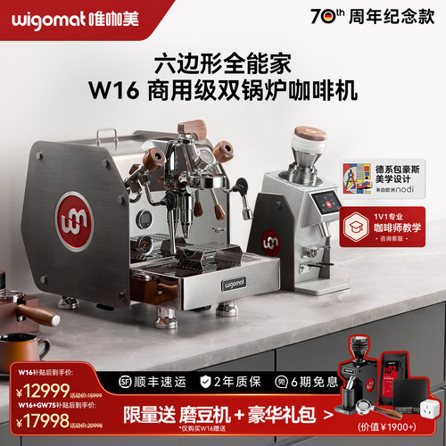 wigomatW16双锅炉意式咖啡机