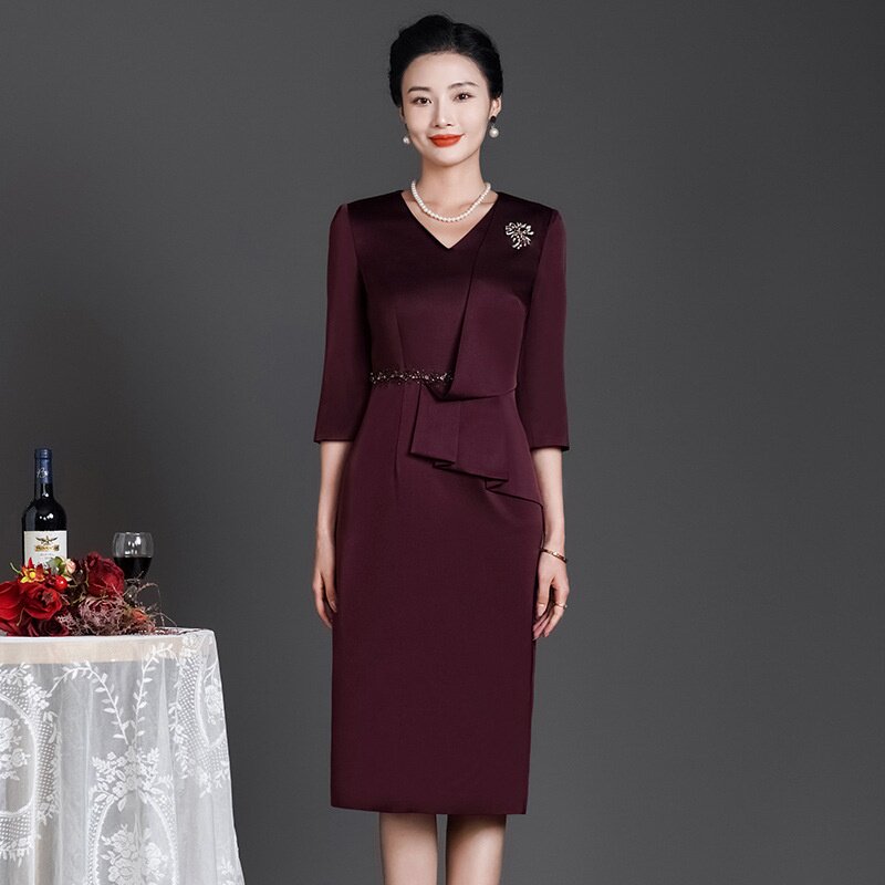 2026新款喜婆婆婚宴礼服长辈结婚衣服妈妈礼服高端喜婆婆婚宴装6