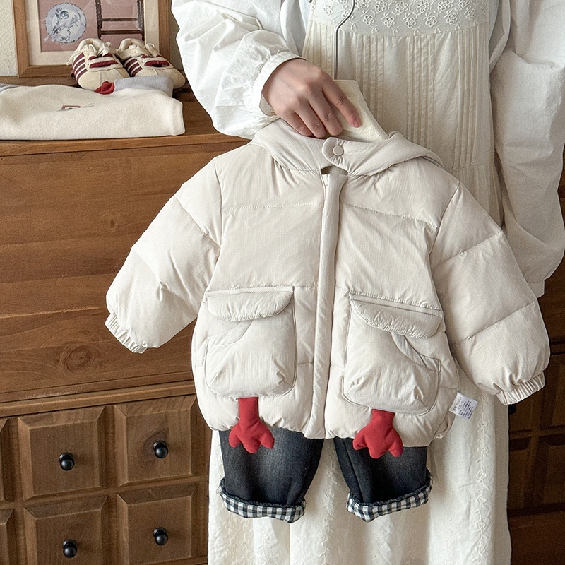 2025新款男童羽绒服冬季90白鸭绒婴幼儿卡通衣服宝宝连帽外
