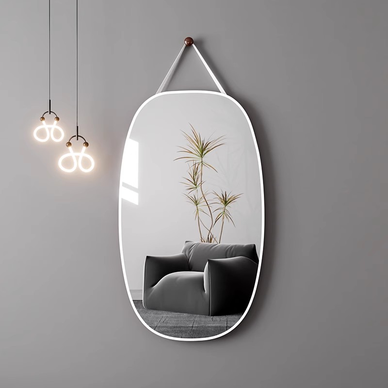 全身穿衣镜子家用挂墙异形卫生间浴室卧室玄关衣帽间壁挂式试衣镜