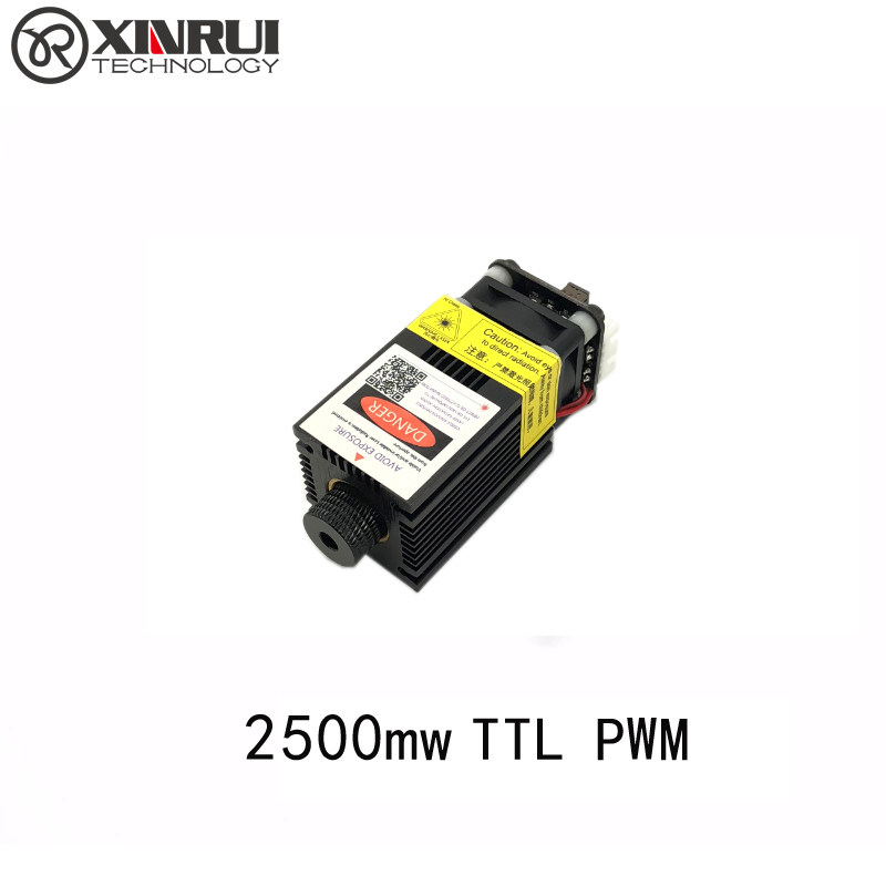 12-24v实测500mw2500mw激光模组大功率445nm蓝光雕刻机配件pwm