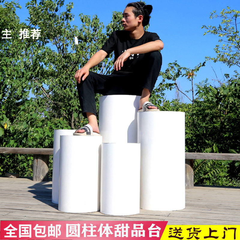 婚庆道具铁艺圆柱甜品台婚礼迎宾区婚纱摄影酒店橱窗装饰蛋糕摆件